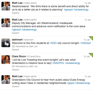 Greensboro City Council Meeting- Jan. 15https://twitter.com/MattLee033